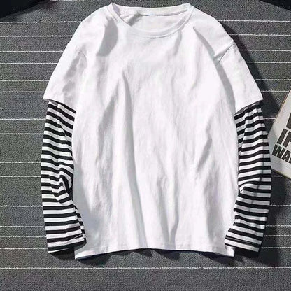 Y2K Two-Piece Long Sleeve T-Shirt - Loose Fit, 2 Colors (XS-XXXL)