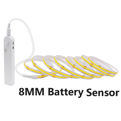 COB LED Strip Light with Motion Sensor - 5V, 320 LEDs/m, 3 Widths, 6 Lengths