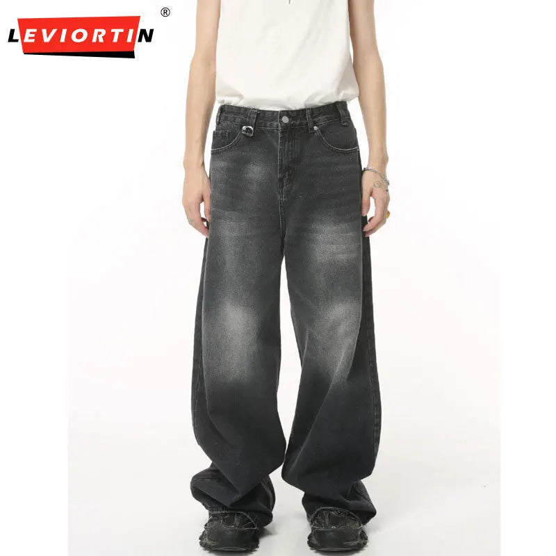 Men's Y2K Wide Leg Loose Denim Jeans