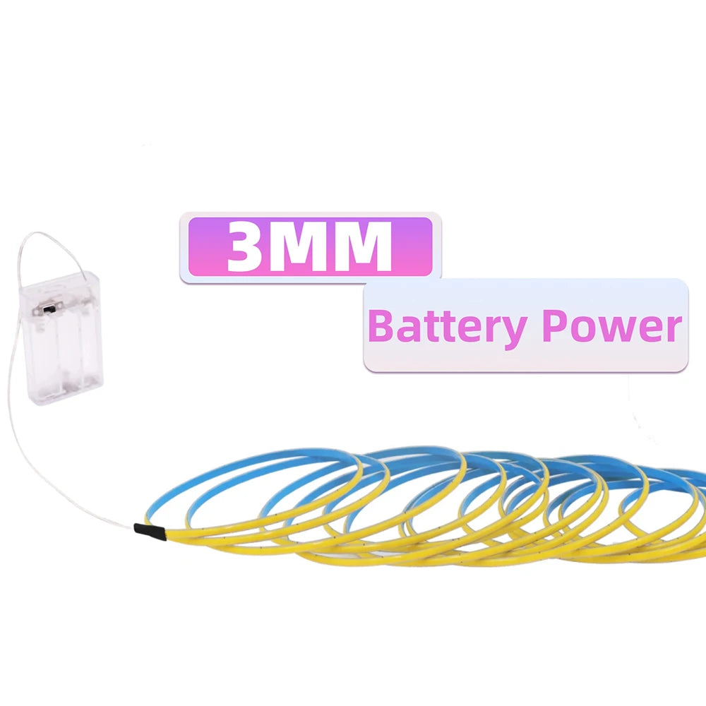 COB LED Strip Light with Motion Sensor - 5V, 320 LEDs/m, 3 Widths, 6 Lengths