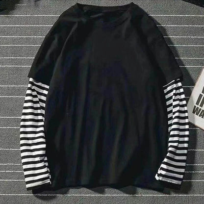 Y2K Two-Piece Long Sleeve T-Shirt - Loose Fit, 2 Colors (XS-XXXL)